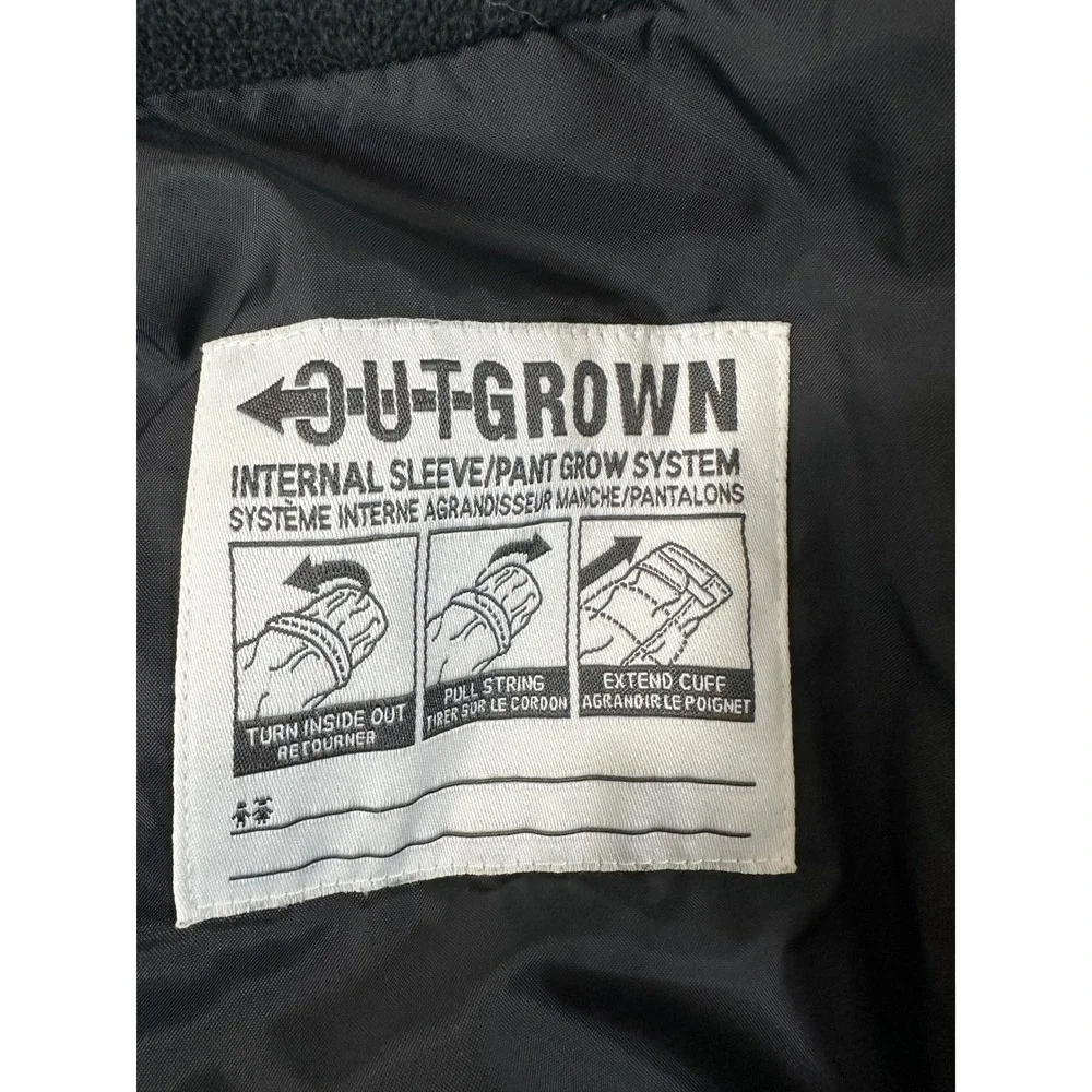 Columbia‎ Outgrown Snow Bib Kids Unisex Size M Black Nylon Adjustable EUC